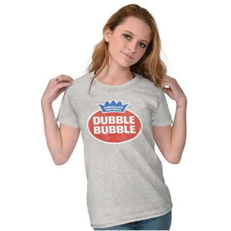 Vintage Dubble Bubble Gum Double Logo Women S T Shirt Ladies Tee Brisco Brands M