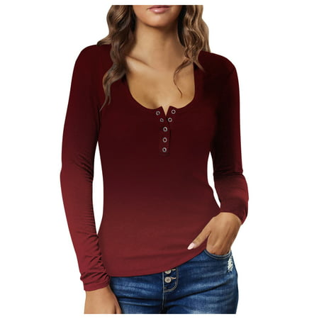 GWAABD Business Casual Shirt for Women Pullover for Ladies Vacation Basic Pullover Blouses
