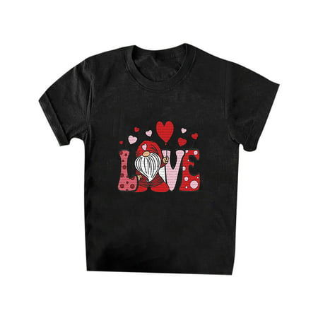 GWAABD Bell Sleeve Tops for Women Loose Casual T-Shirt Sleeves Tops Printing O-Neck Short Women Blouse Women S Blouse