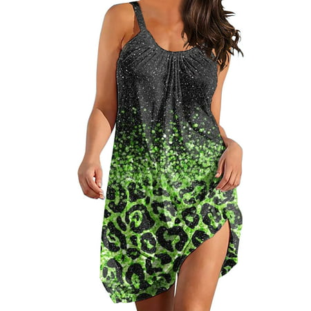 GWAABD Women S Maxi Dress Summer Dresses for Women Beach Sleeveless Flowy Tshirt Tank