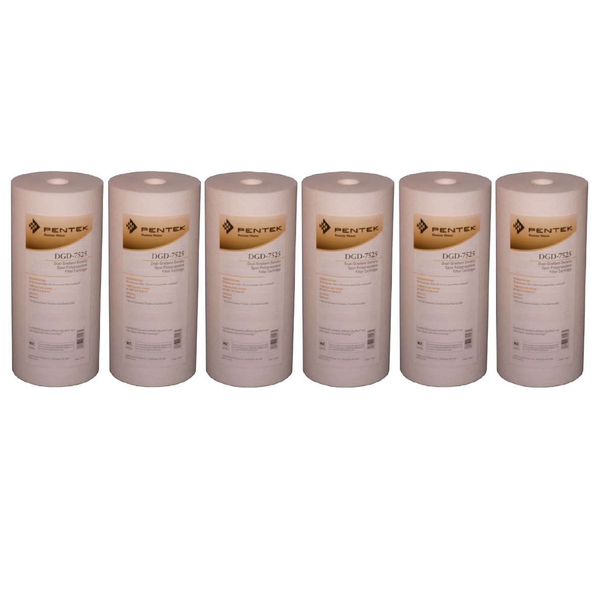 Dgd-7525 Pentek Whole House Replacement Sediment Filter Cartridge (6-pack)
