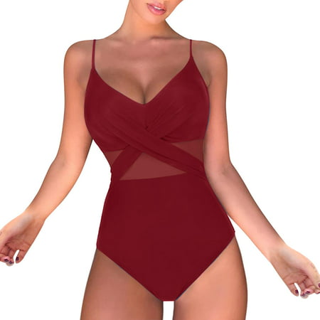 GWAABD Push up Bikini Set Suit Swimwear up Swimsuit Women Bathing Push Swimwear Wrap Waist High Monokini Swimwears