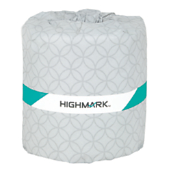 highmark(r) 100% recycled 2-ply bath tissue, white, 336 sheets per roll, case of 48 rolls