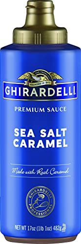 Ghirardelli Chocolate Company Sea Salt Caramel Sauce Squeeze Bottle  16 Oz