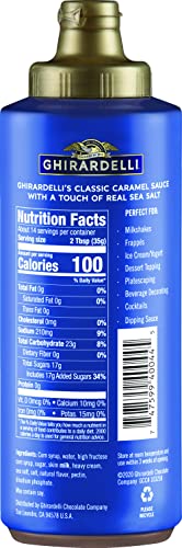 Ghirardelli Chocolate Company Sea Salt Caramel Sauce Squeeze Bottle  16 Oz thumbnail