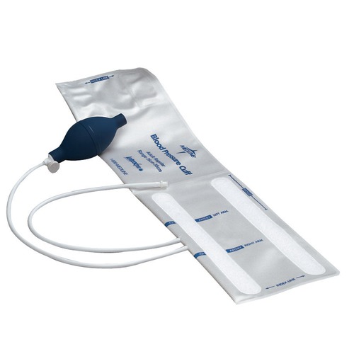 Soft Cloth Two Tube Cuff with Bulb and Valve,Large Adult