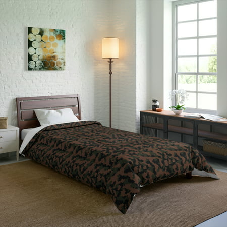 Digital Maroon/Black Camo Comforter - Camo Color Code 0049