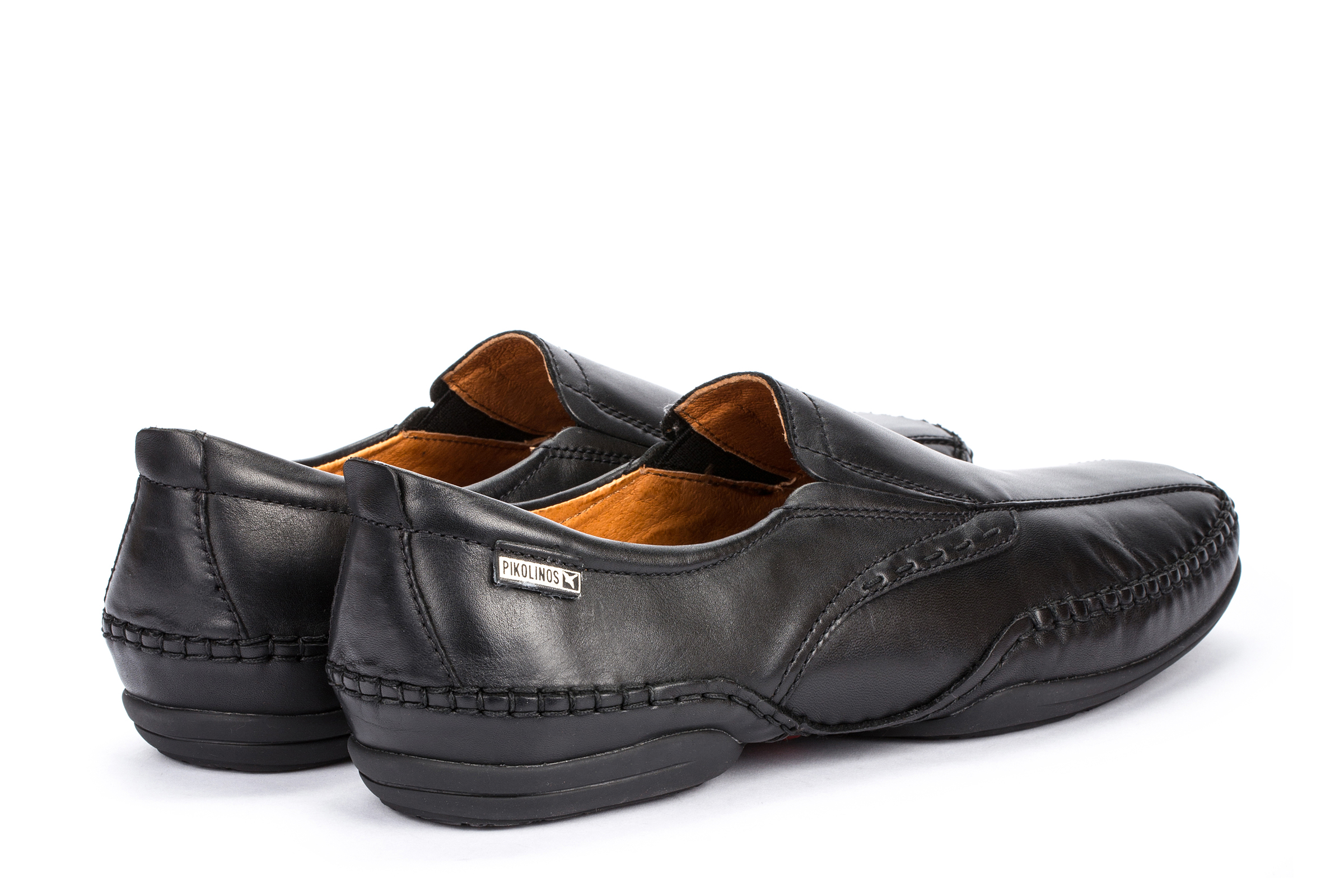 Pikolinos Puerto Rico 03A-6222 Leather Men's Loafers Shoes - Black - Size:UK 8.5-9 thumbnail