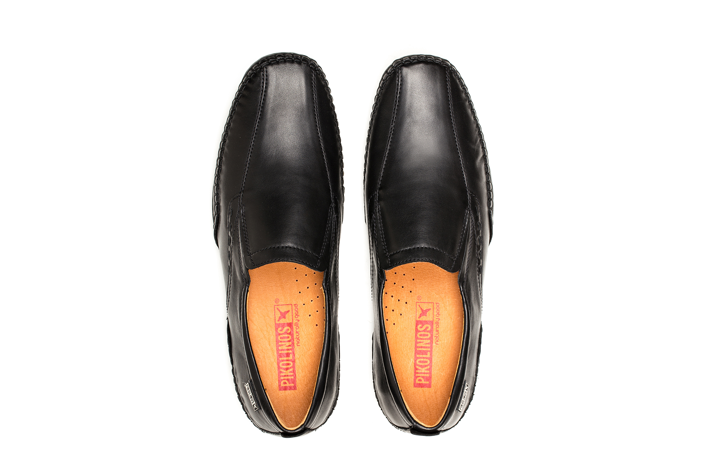 Pikolinos Puerto Rico 03A-6222 Leather Men's Loafers Shoes - Black - Size:UK 8.5-9 thumbnail