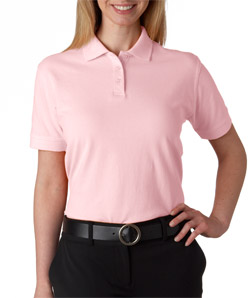 Bodek and Rhodes 19215075 8530 Ultraclub Ladies Classic Piqu Polo Pink - Large