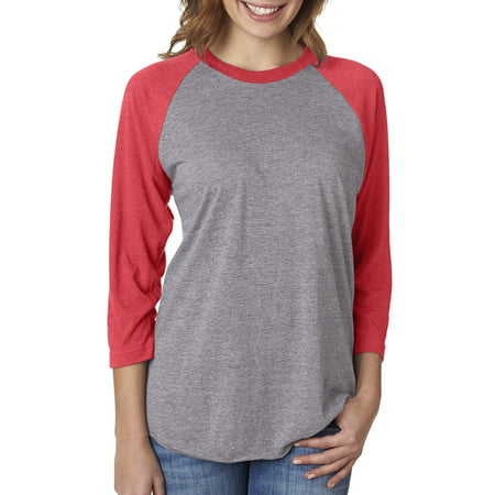 Next Level Active Apparel Unisex Tri-Blend 3/4-Sleeve Raglan - 6051
