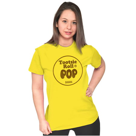 Tootsie Roll Pop Banana Flavored Candy Women S T Shirt Ladies Tee Brisco Brands S