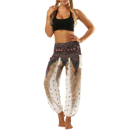 GWAABD Top Yoga Pants for Women Summer Leggings for Women Lightweight Womens Bloomers Pants Yoga Pants Pants Long Loose Printed Pants Women