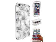 iPhone Se -2016 / iPhone 5 5s 360 Degree Case Protection Gel Silicone Cover 1229 - Novelty Fun Marble Texture