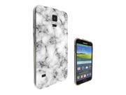 Samsung Galaxy S5 Gel Silicone Case All Edges Protection Cover 1229 - Novelty Marble Texture