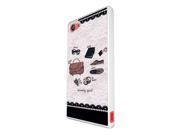 Sony Xperia Z2 Compact / Mini Coque Fashion Trend Case Coque Protection Cover Plastique Et MÃ©tal - White 1253 - Trendy Fashion Bloggers Favourite H
