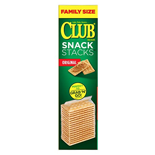 Keebler Club Crackers, Snack Stacks, Original, Grab 'N' Go, Family Size, 18.8 Oz Box(Pack of 12) thumbnail