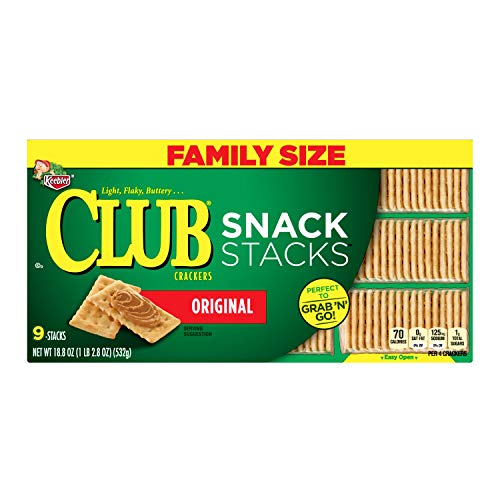 Keebler Club Crackers, Snack Stacks, Original, Grab 'N' Go, Family Size, 18.8 Oz Box(Pack of 12) thumbnail