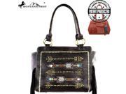 Mw358g-8306 Montana West Fringe Collection Concealed Handgun Tote -coffee