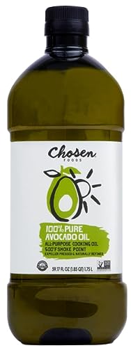 Chosen Foods 100% Pure Avocado Oil  Keto and Paleo Diet Friendly  Kosher Oil for Baking  High-Heat Cooking  Frying  Homemade Sauces  Dressings and Mar