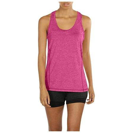 CLZOUD Short Camis Pink Women Activewear Running Workouts Yoga Sport Racerback Tank Tops S