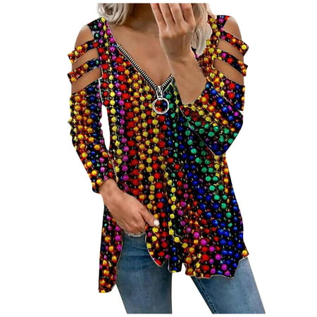 GWAABD Long Sleeve Topslong Sleeve Black Tops for Women Women Shirts Loose Daily Stylish Top Shirt