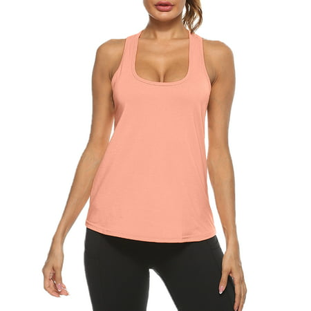 GWAABD Plus Size Tank Tops for Women Summer Sleeveless Women Loose Fit Back Tie Tank Tops Fitness Gym Wear Running Crop Yoga Top