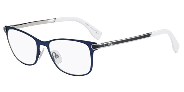 Fendi FF 0036 2JOURS XW9 Womenâs Eyeglasses Blue Size 52 (Frame Only) - Blue Light Block Available