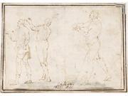 Athletes Poster Print by Attributed to Francesco Allegrini (Italian  Cantiano 1615/20 “after 1679 Gubbio ) (18 X