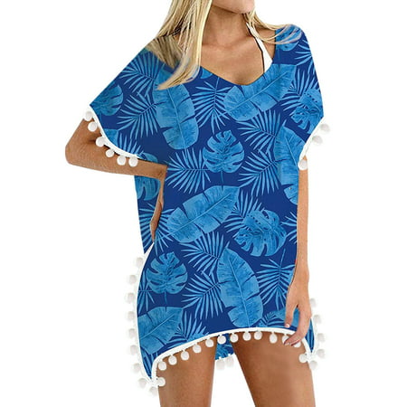 GWAABD Chest Wrap Bikini Women Shirt Chiffon Short Sleeve Casual Stylish Top Shirts