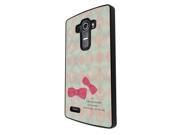1021 - Pink Bow Girls Fashion Love Quote Design for Lg G2 Hard Plastic Case Back Cover
