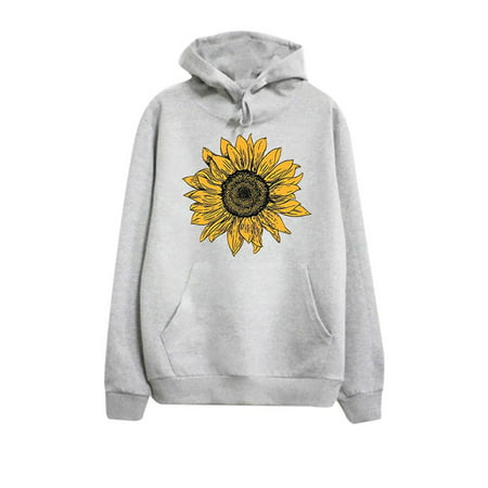 CLZOUD Women Shirts Summer Grey Cotton Blend Women S Lightweight Long Sleeve Casual Pullover Hooded Tops Xxl