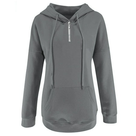 GWAABD Women Sweatshirts and Hoodies Women S Hoodies Zipper Top Sweatshirts Long Sleeve Casual Fashion Warm Shirt Pullover Clothes with Pockets