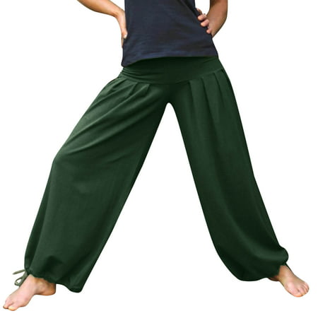 GWAABD Womens Dress Cargo Pants Womens Comfy Elastic Waist Casual Elastic Waist Pocketed Pants Beach Pants