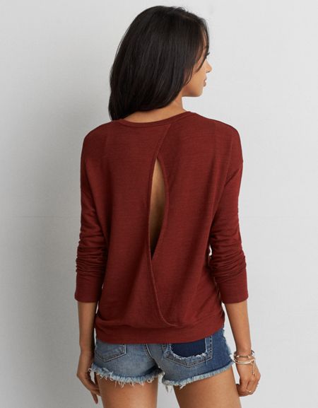 Ae Keyhole Back Sweatshirt