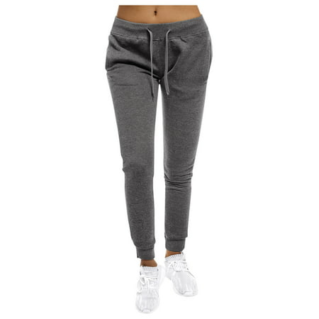 CLZOUD Plus Size Yoga Pants Grey Polyester Women Yoga Running Pants High Waist Solid Stretch Leggings Fitness Pants