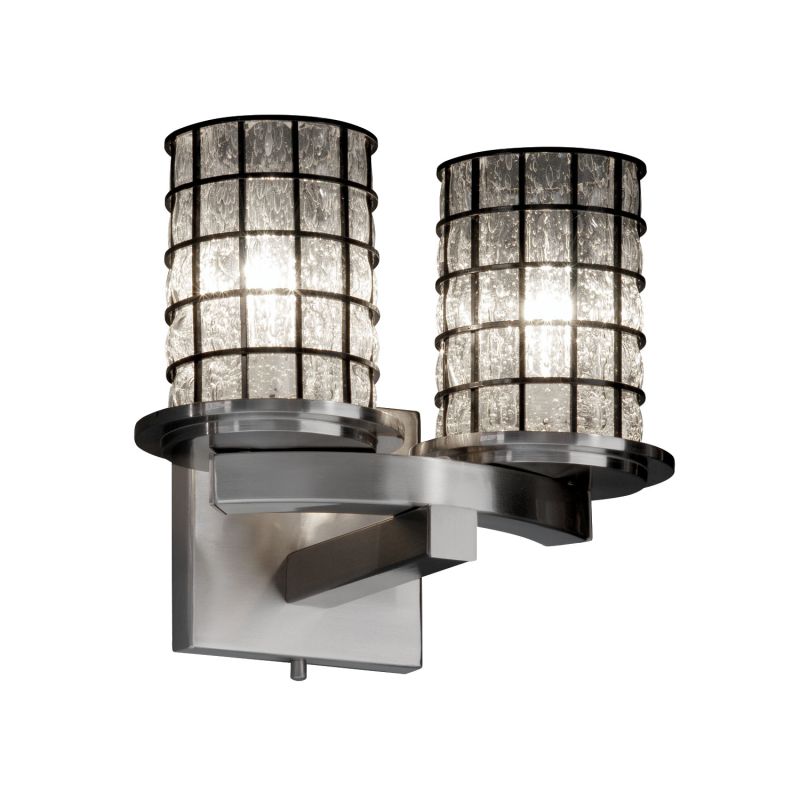 Justice Design Group Wgl-8775-10-grcb-lq Wire Glass 10.75 Bathroom