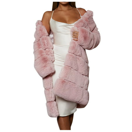 GWAABD Long Flannel Shacket Short Women Jacket Sleeve Coat Plus FauxLong Warm Outerwear Long Size Furry Women S Coat