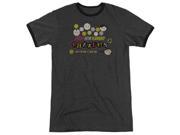 Dubble Bubble Razzles Retro Box Mens Adult Heather Ringer Shirt