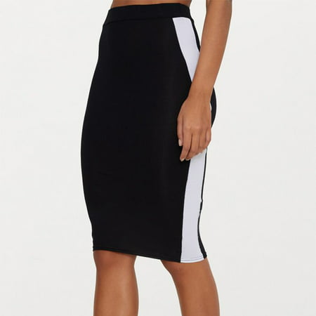 CLZOUD Women S Summer Dresses Black Cotton Women High Waist Splicing Fashion Girls Uniform Pleated Mini Skirt Xl
