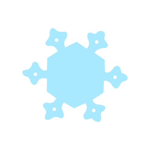 Super Cut-outs Snowflake 36/pk 5in