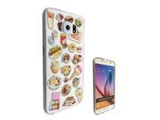 C0275 - Collage Food Ice Cream Cupcake Doughnut Mcaroon Waffle Peanut Butter Design Samsung Galaxy S6 Edge  Case Silicone Gel Cover