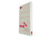 1021 - Pink Bow Girls Fashion Love Quote Design for Sony Xperia Z3 Compact Hard Plastic Case Back Cover