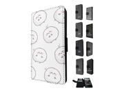 Sony Xperia Z1 Compact / Mini Flip Case Credit Card Holder Cover Book Style 1679 - Cartoon Fluffy Farm Sheep Animals