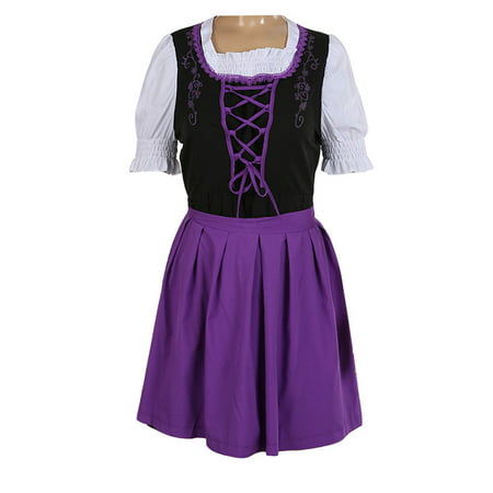Ersazi Dresses for Women 2023 Women S Bowknot Maid Dress Solid Color Contrast Color Splicing Sleeve Lace Dress Fashion Plus Size Sun Dresses Women Sum