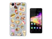 Wiko Rainbow up 4g Gel Silicone Case All Edges Protection Cover C0275 - Collage Food Ice Cream Cupcake Doughnut Macaroon Waffle Peanut Butter
