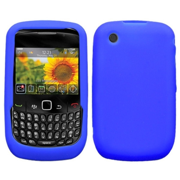 Insten Electric Blue Phone Case Cover for Blackberry 8520/ 8530/ 9300 3g/ 9330 3g
