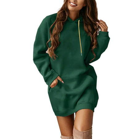 GWAABD Women S Sweatshirt Women S Casual Hoodies Long Sleeve Solid Lightweight Pullover Tops Loose Sweatshirt with Pocket