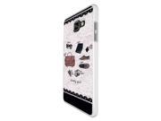 Samsung Galaxy A3 (2016) Sm-a310f Hard Plastic Case Back Cover - White 1253 - Trendy Fashion Bloggers Favourite Handbag Sunglasses Lipstick Nail Polis