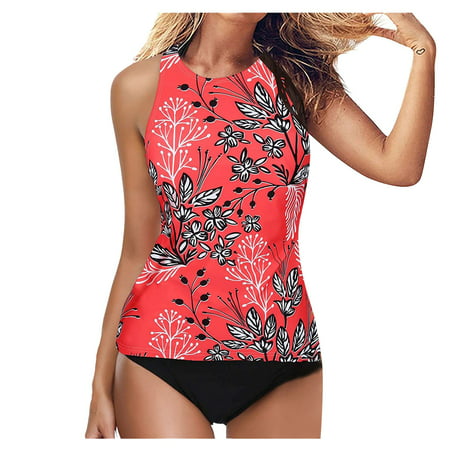 GWAABD Cutout Bikini Set for Women Control Two Piece High Women S High Tummy Swimsuit Neck Halter Waist Swimwears Tankinis Set